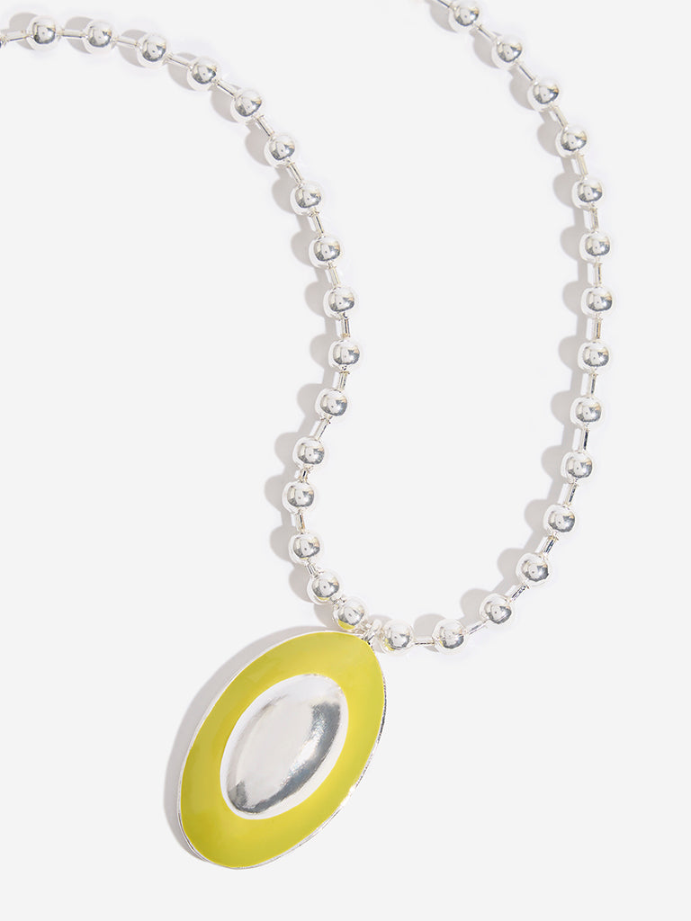 Westside Accessories Silver Ball Pendant Necklace