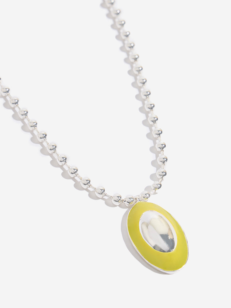 Westside Accessories Silver Ball Pendant Necklace
