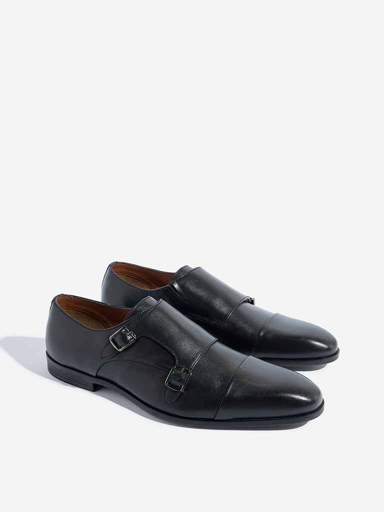 SOLEPLAY Black Buckle-Detailed Formal Shoes