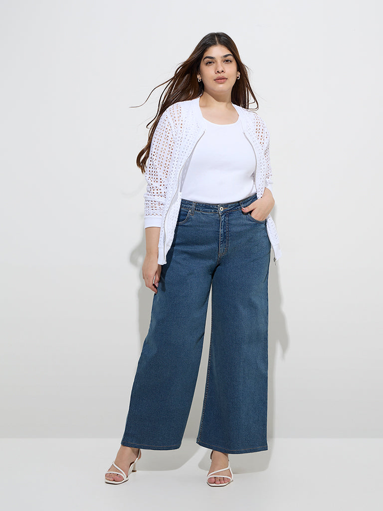 Gia Blue Relaxed - Fit Mid - Rise Jeans
