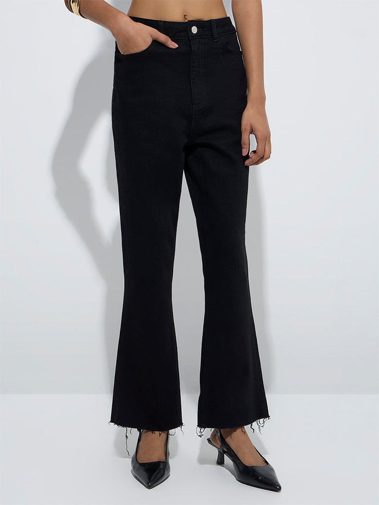 LOV Black Bootcut High-Rise Jeans