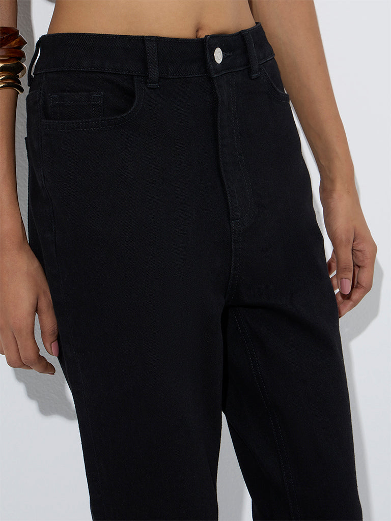 LOV Black Bootcut High-Rise Jeans