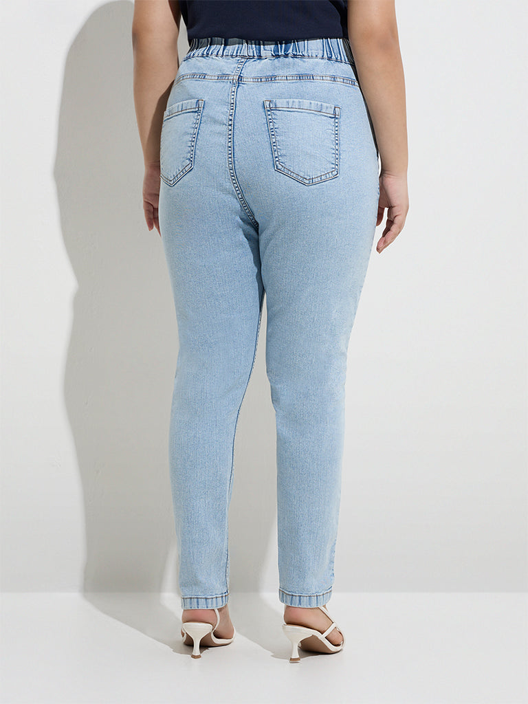 Gia Blue High-Rise Denim Jeggings