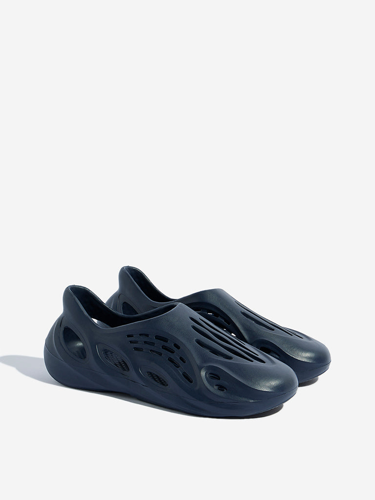 SOLEPLAY Navy Slip-On Rainy Clogs