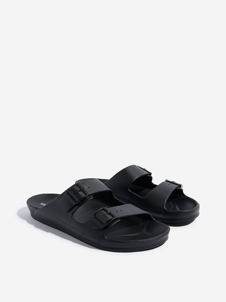 SOLEPLAY Black Dual-Strap Flip-Flop