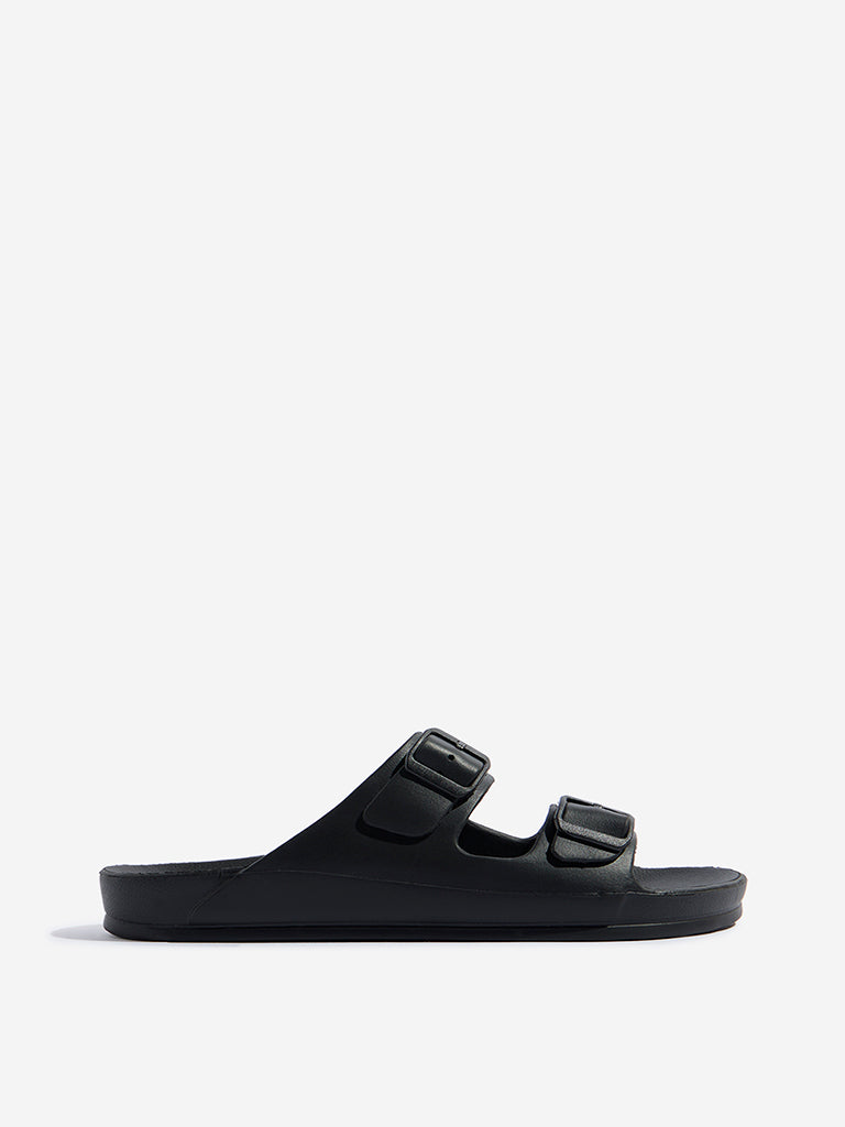 SOLEPLAY Black Dual-Strap Flip-Flop