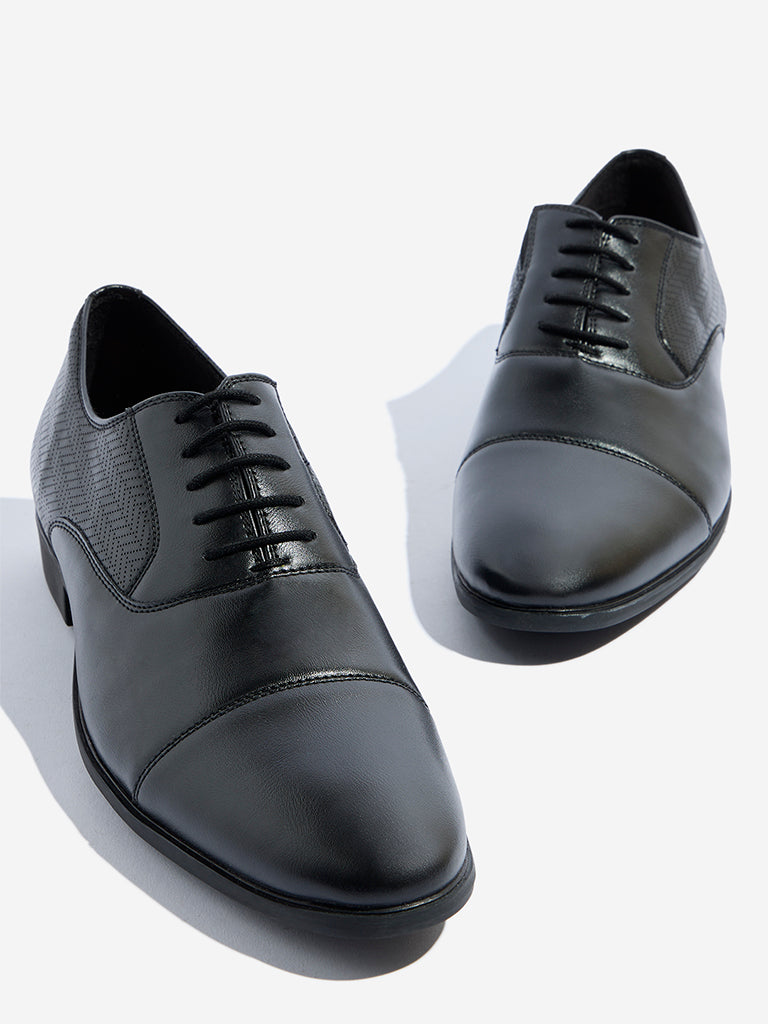 Westside SOLEPLAY Men's Black Oxford Shoes Zoomed View