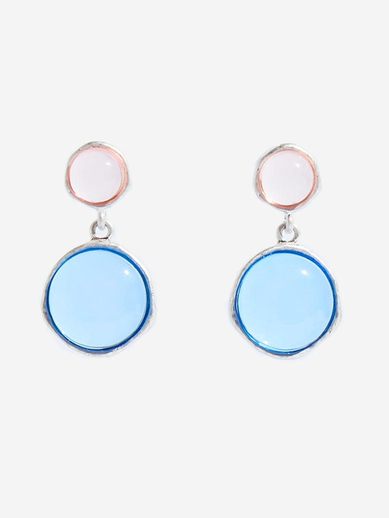 Westside Accessories Blue Stone Dangler Earrings