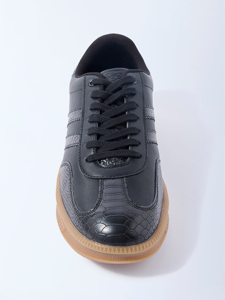 SOLEPLAY Black Lace-Up Sneakers