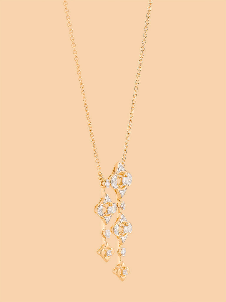 Westside X Pome Floral Lab-Diamond Cascade Necklace