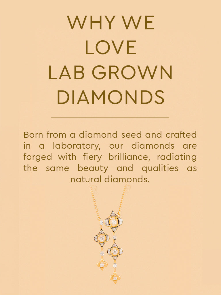 Westside X Pome Floral Lab-Diamond Cascade Necklace