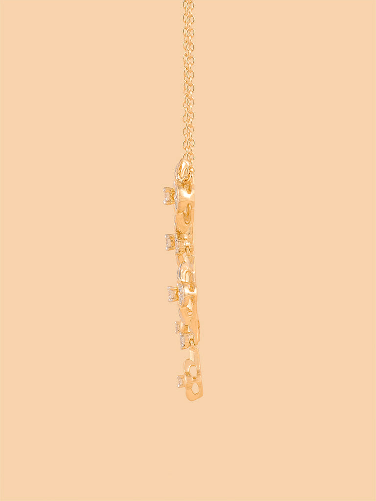 Westside X Pome Floral Lab-Diamond Cascade Necklace