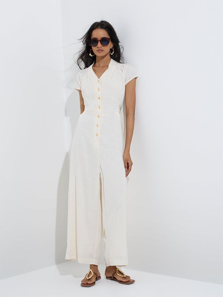 LOV Off-White Jumpsuit