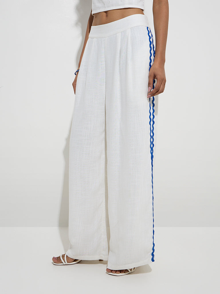 LOV White High-Rise Pants