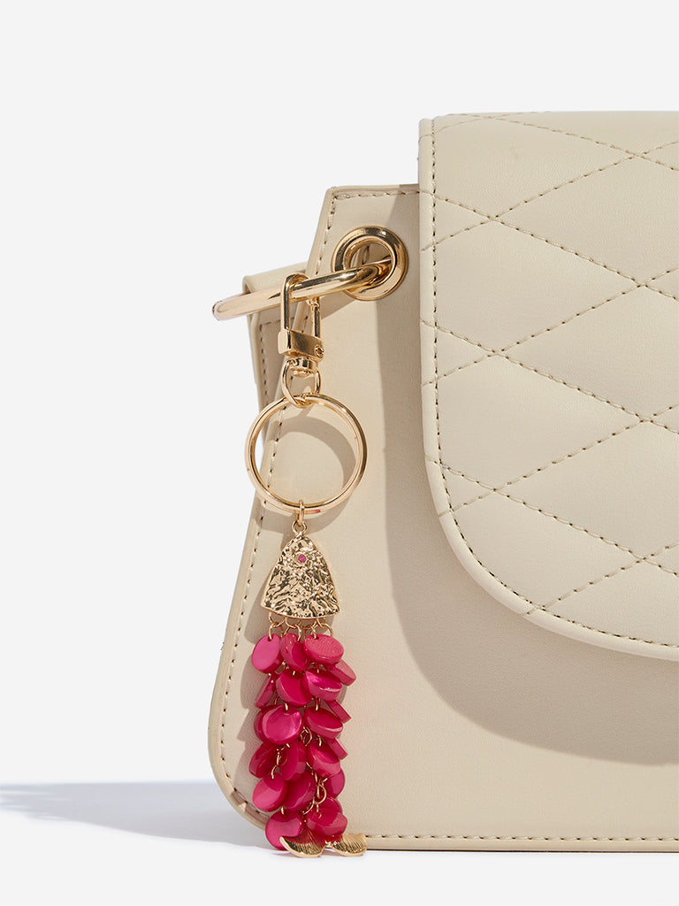 Westside Red Fish Sequins Bag Charm