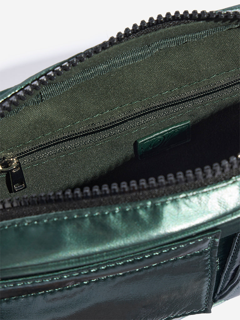 Westside Green Front Pocket Sling Bag