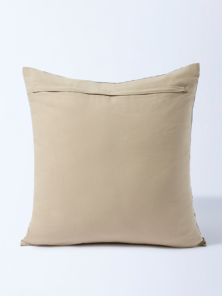 Westside Home Dusty Blue Flock Step Cushion Cover