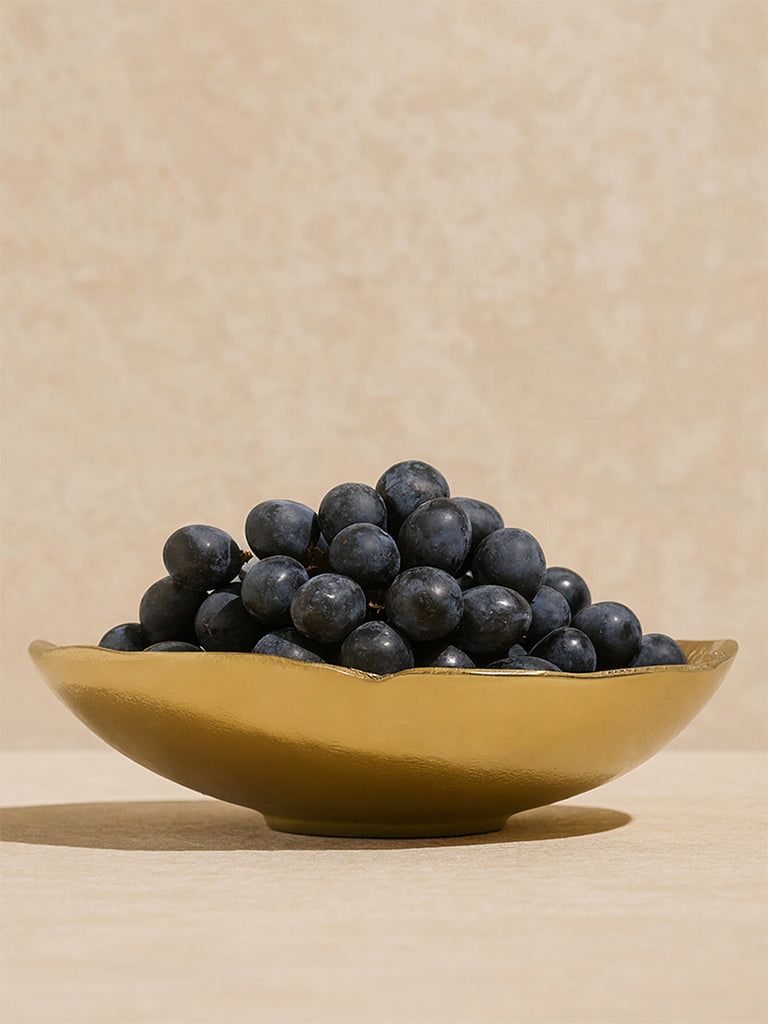 Westside Home Gold Hammered Texture Platter