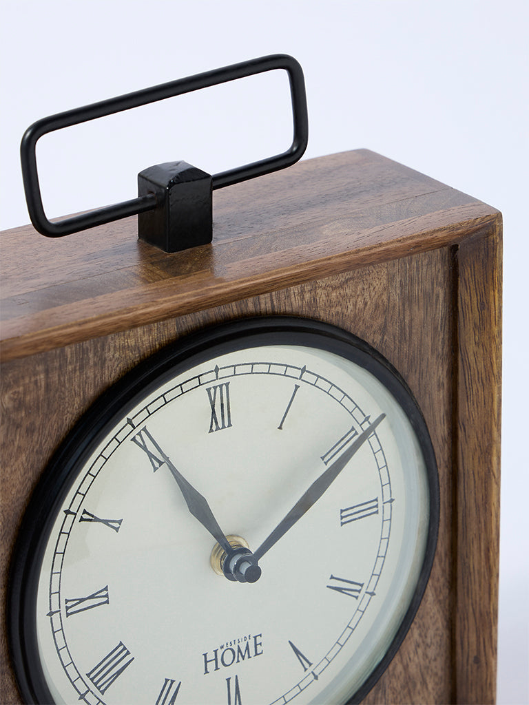 Westside Home Brown Wooden Clock