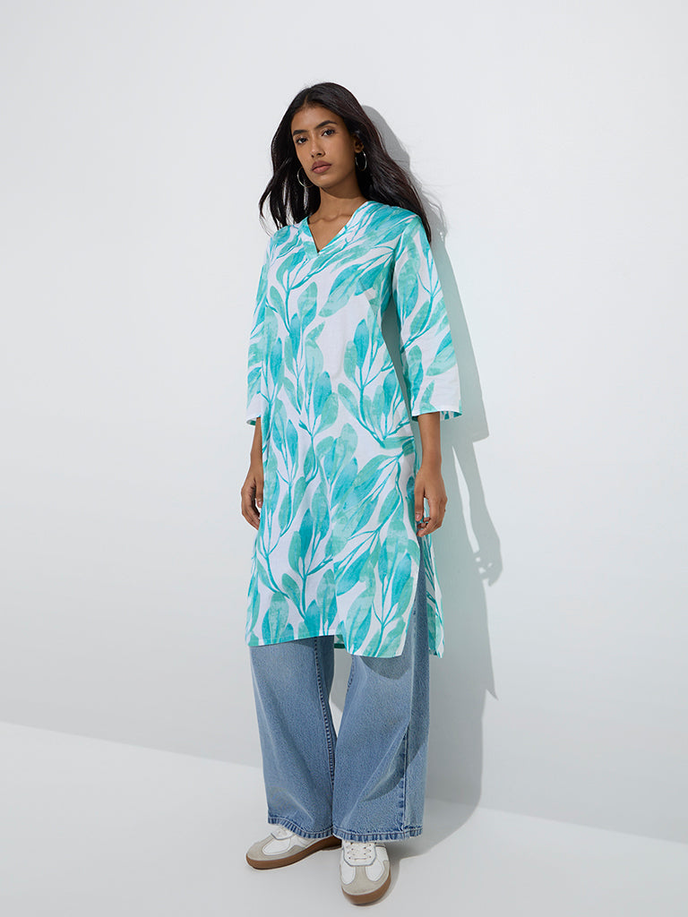 Aqua Printax Solid Kurta