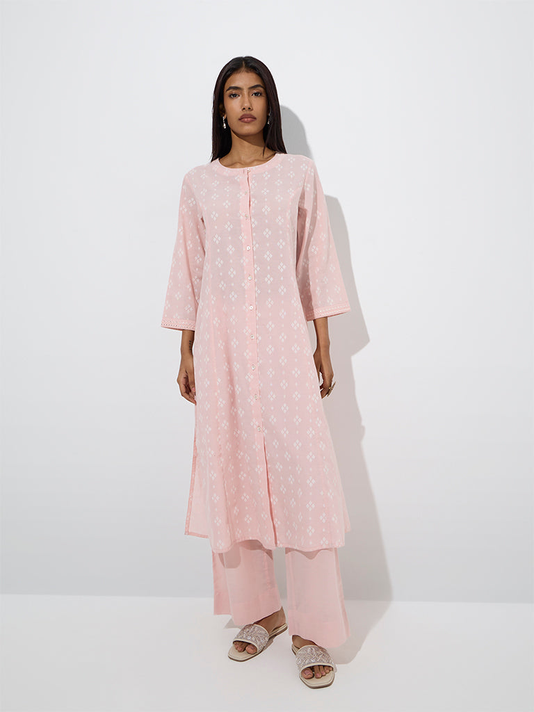 Comfort Fit Pants - Pink South Cotton main image 0