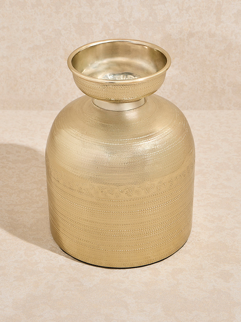 Westside Home Gold Textured Vase