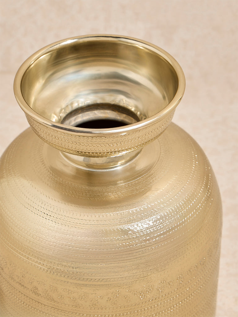 Westside Home Gold Textured Vase