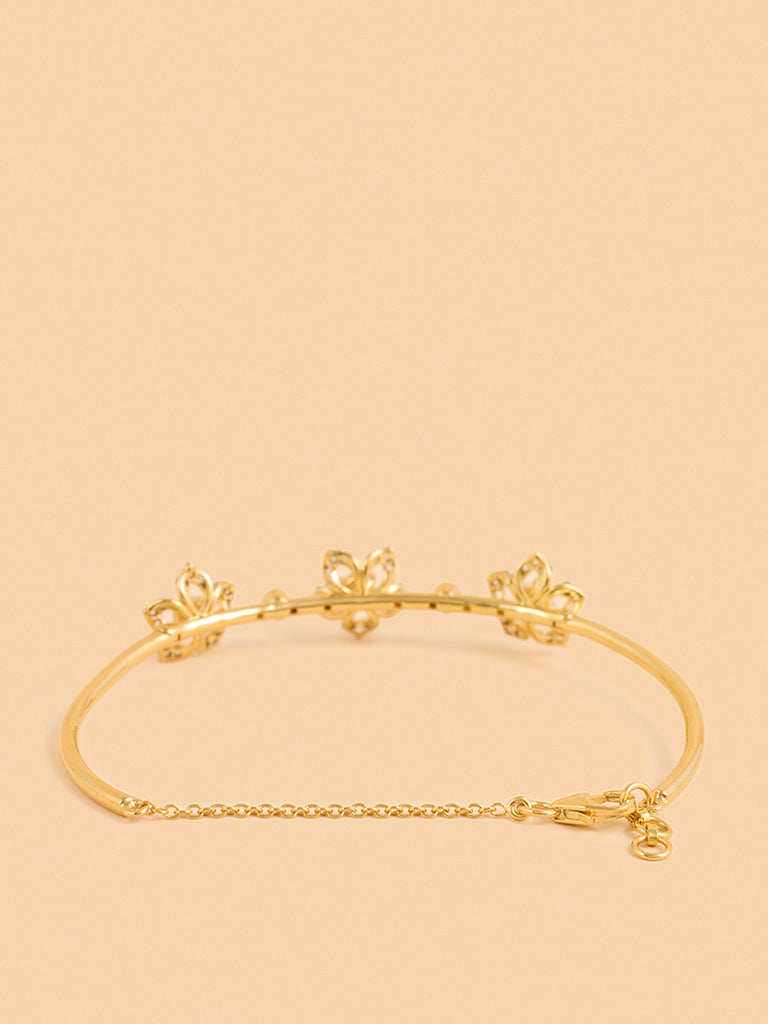 Westside X Pome Gold Floral Trio Bracelet