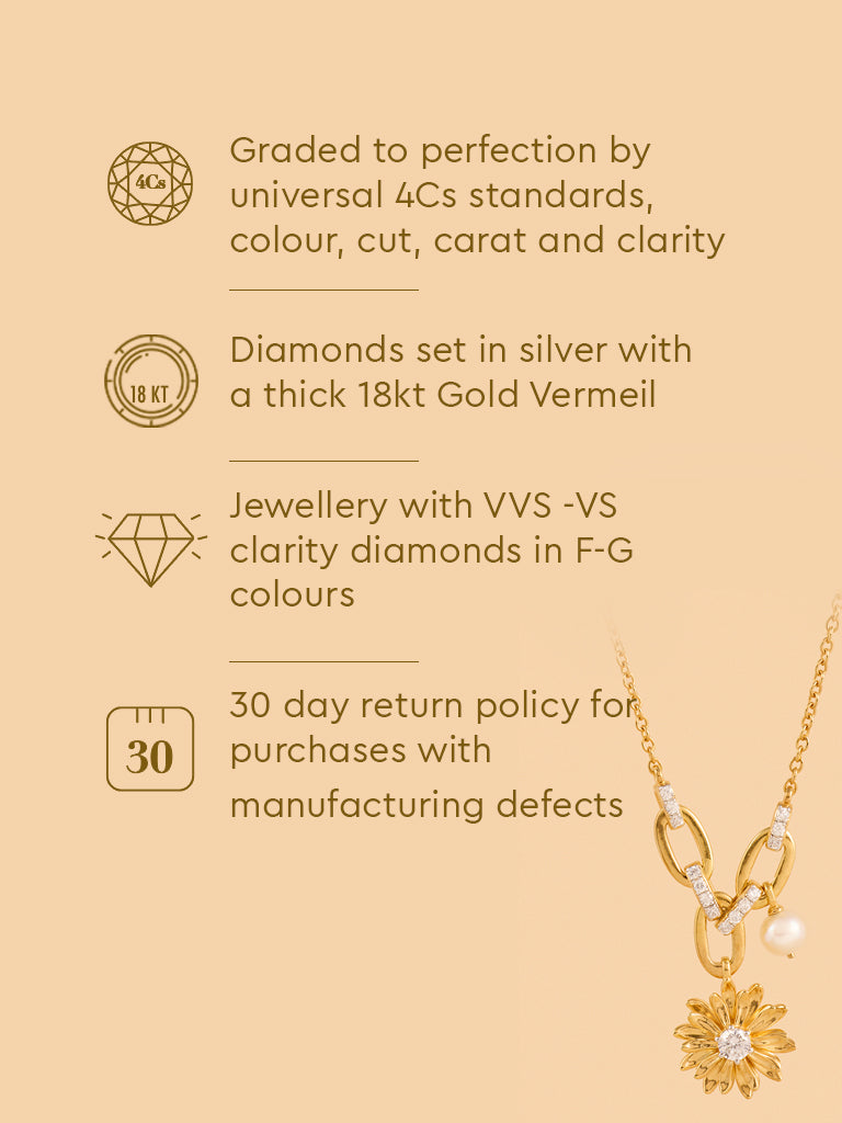 Westside X Pome Gold Pearl Daisy Necklace