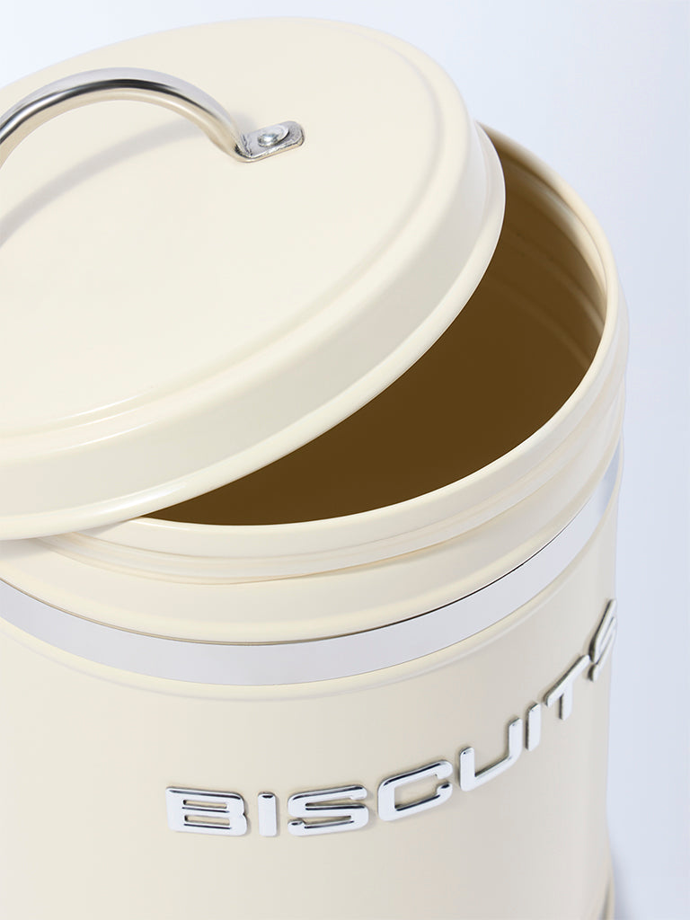 Westside Home Ivory Biscuits Storage Jar with Lid