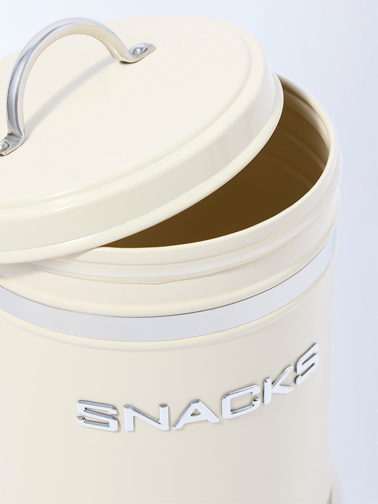 Westside Home Ivory Snacks Storage Jar with Lid