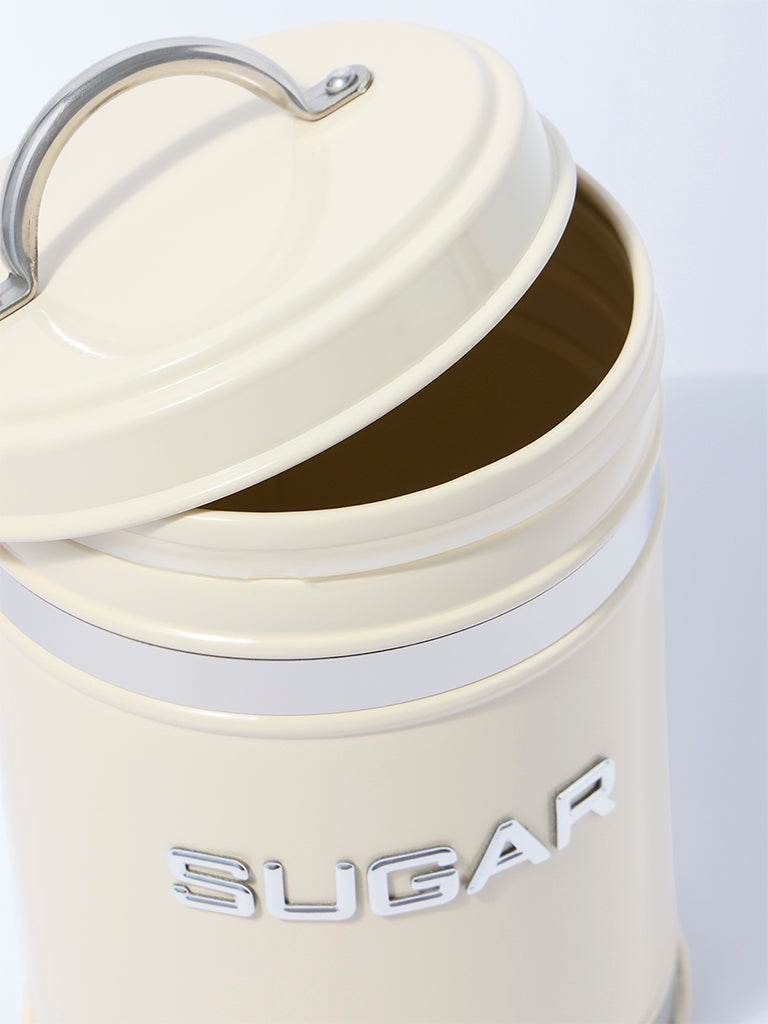 Westside Home Ivory Sugar Storage Jar with Lid