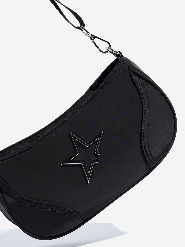 Westside Black Star-Detailed Sling Bag