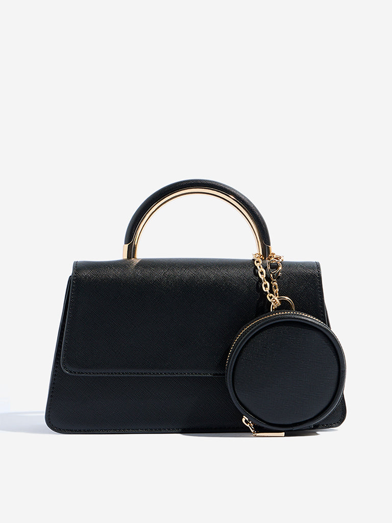 Westside Black Sling Bag with Coin Pouch