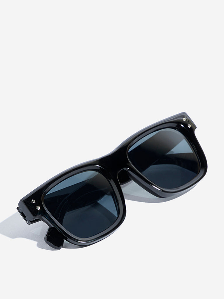Westside Accessories Black Wayfarer Sunglasses with Pouch