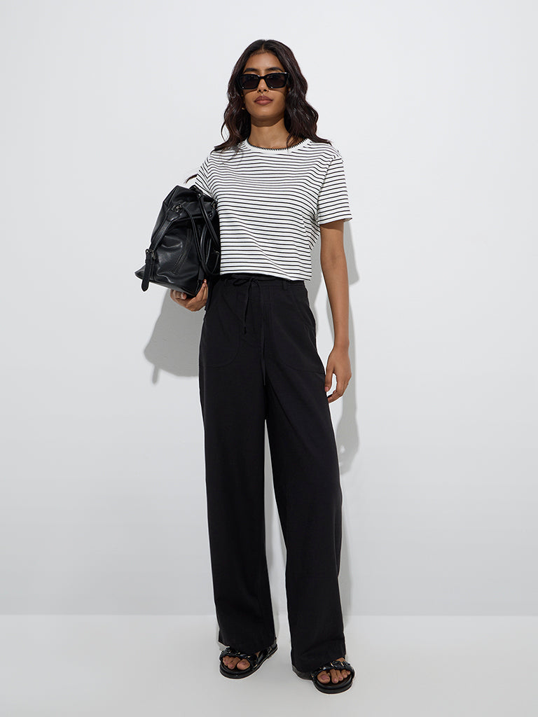 1150~Cotton Stretch and Linen Smooth Fit RAVAL Pants main image 1