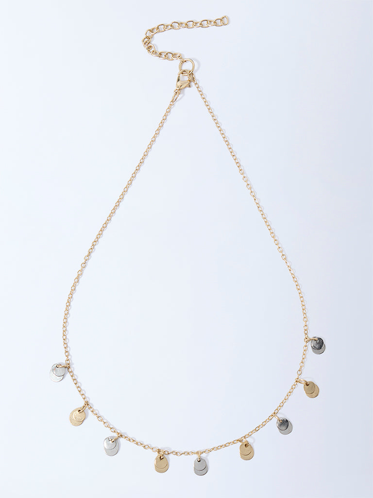 Westside Accessories Gold and Silver Dainty Chain Necklace