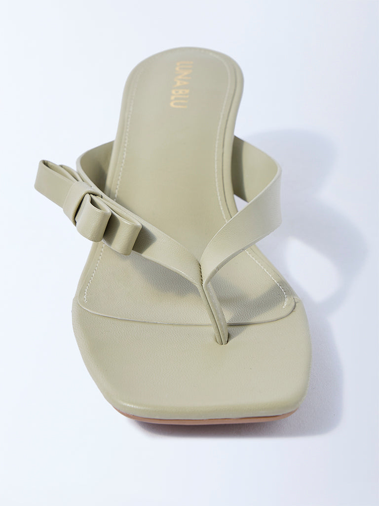 LUNA BLU Sage Bow-Detailed Sandals