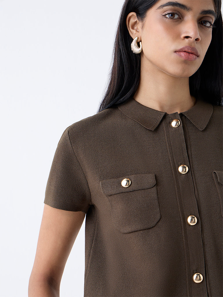 Wardrobe Olive Solid Top
