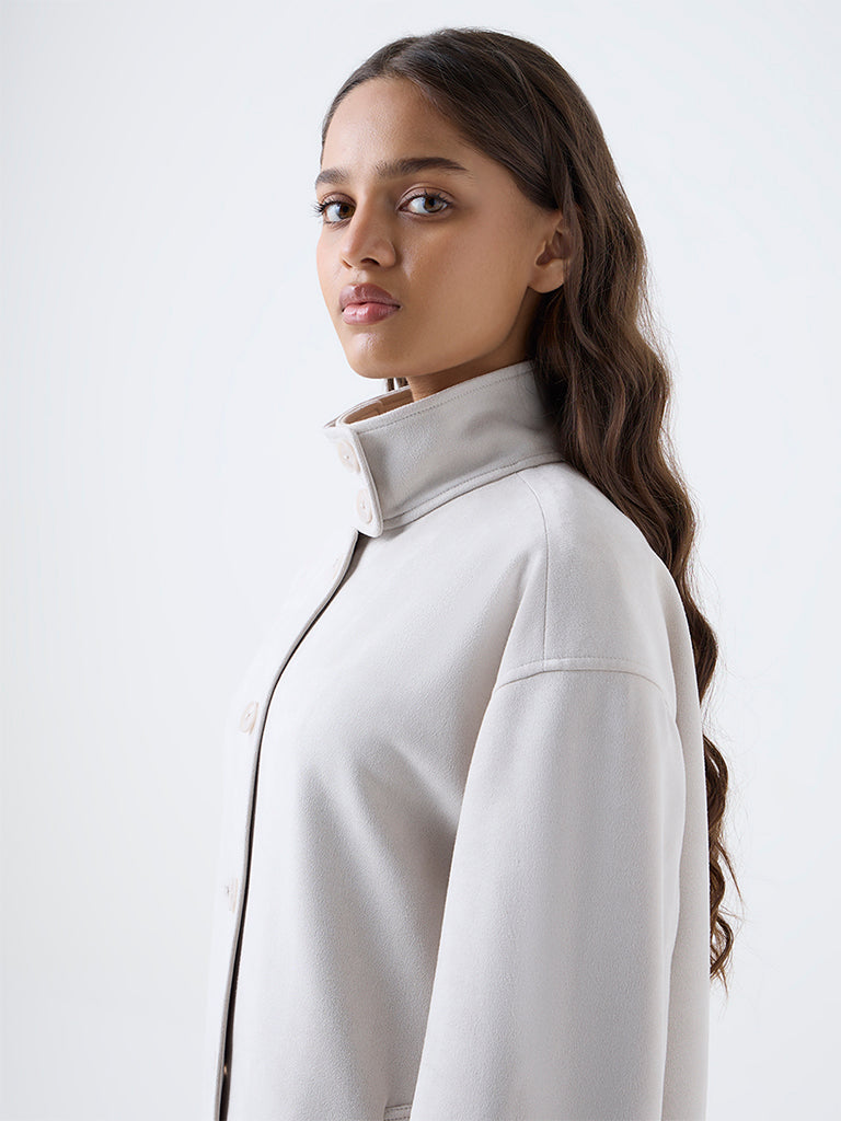 LOV Off-White Suede Jacket