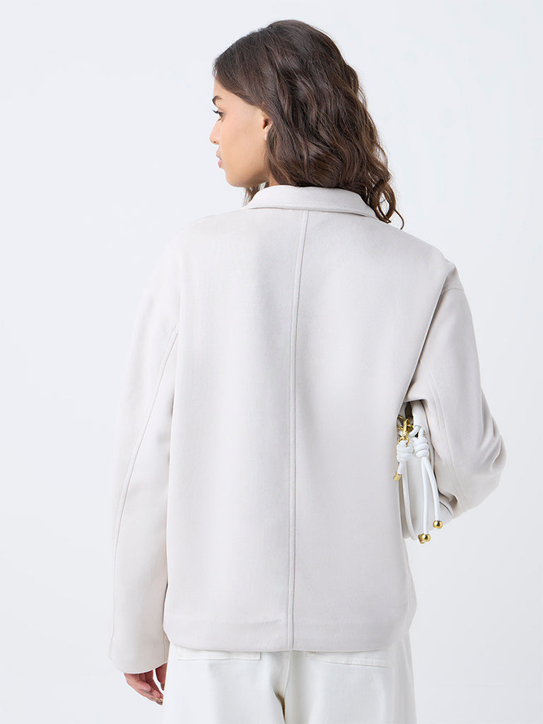 LOV Off-White Suede Jacket