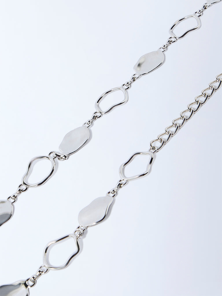 Westside Accessories Silver Metal Link Belt