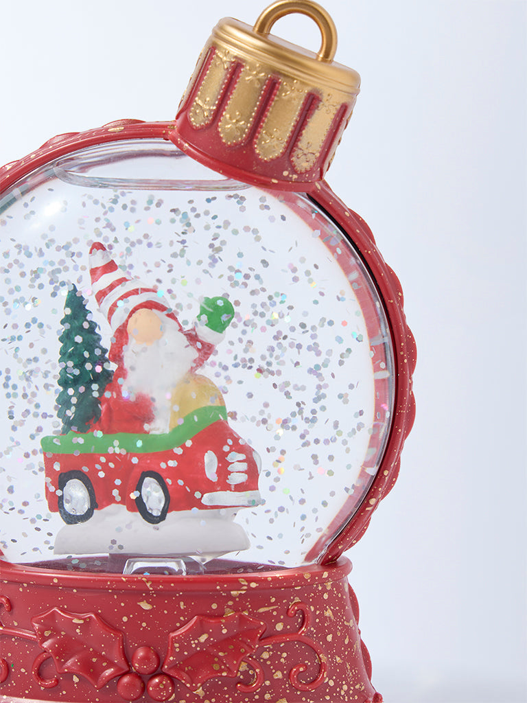 Westside Home Red Snow Globe Christmas Decoration