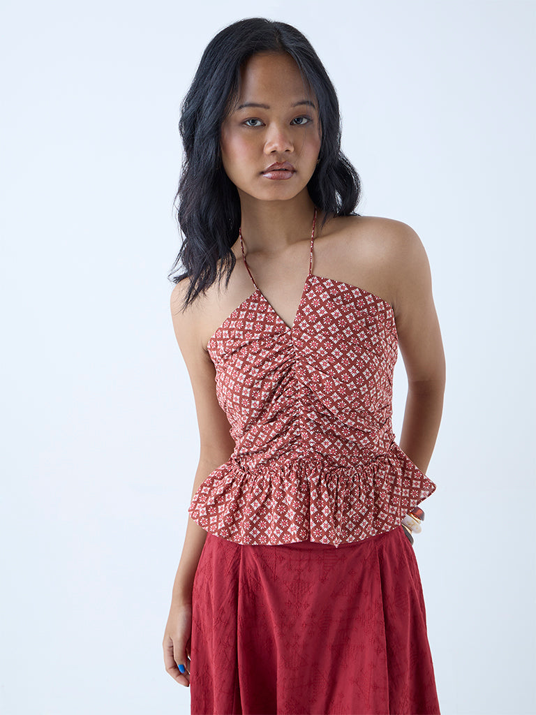 トップス Andmary Rosie flower knit tops red andmary Rosie flower knit tops pink - メルカリ