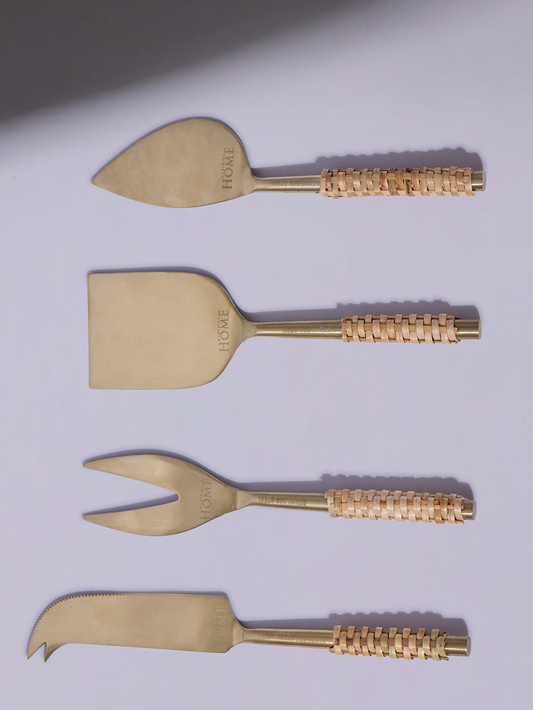Westside Home Gold Cheese Knives (Set of 4) - Festive Season Gift