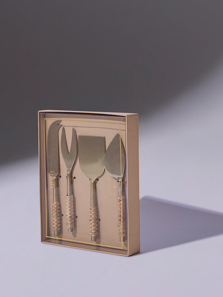 Westside Home Gold Cheese Knives (Set of 4) - Festive Season Gift