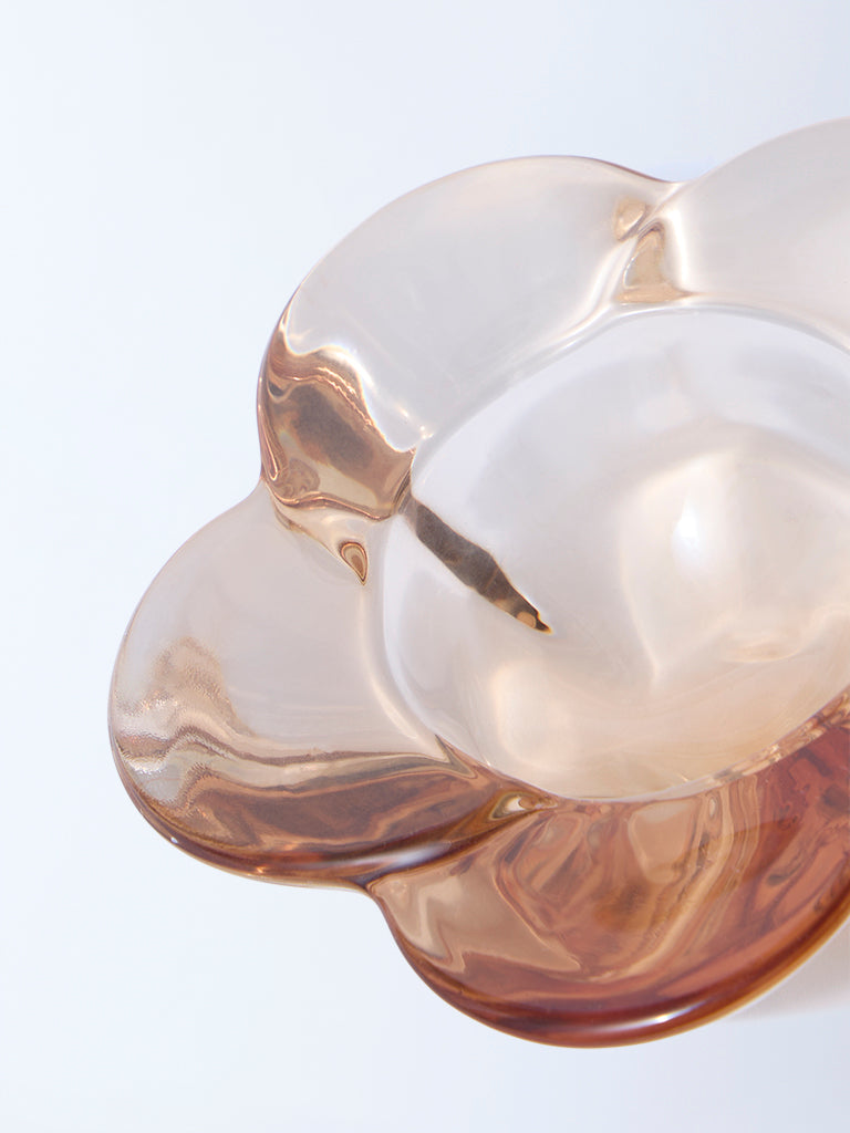 Westside Home Gold Floral Tealight Candle Holder (Set of 2) - Festive Season Gift