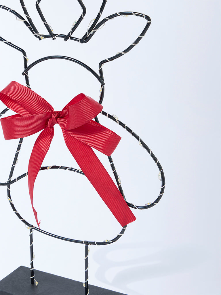 Westside Home Multicolour Santa Table Deer Christmas Decoration