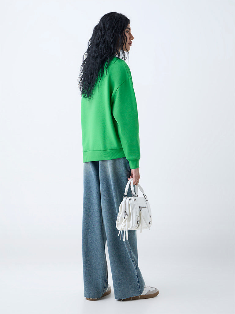 Nuon Blue Faded High-Rise Jeans