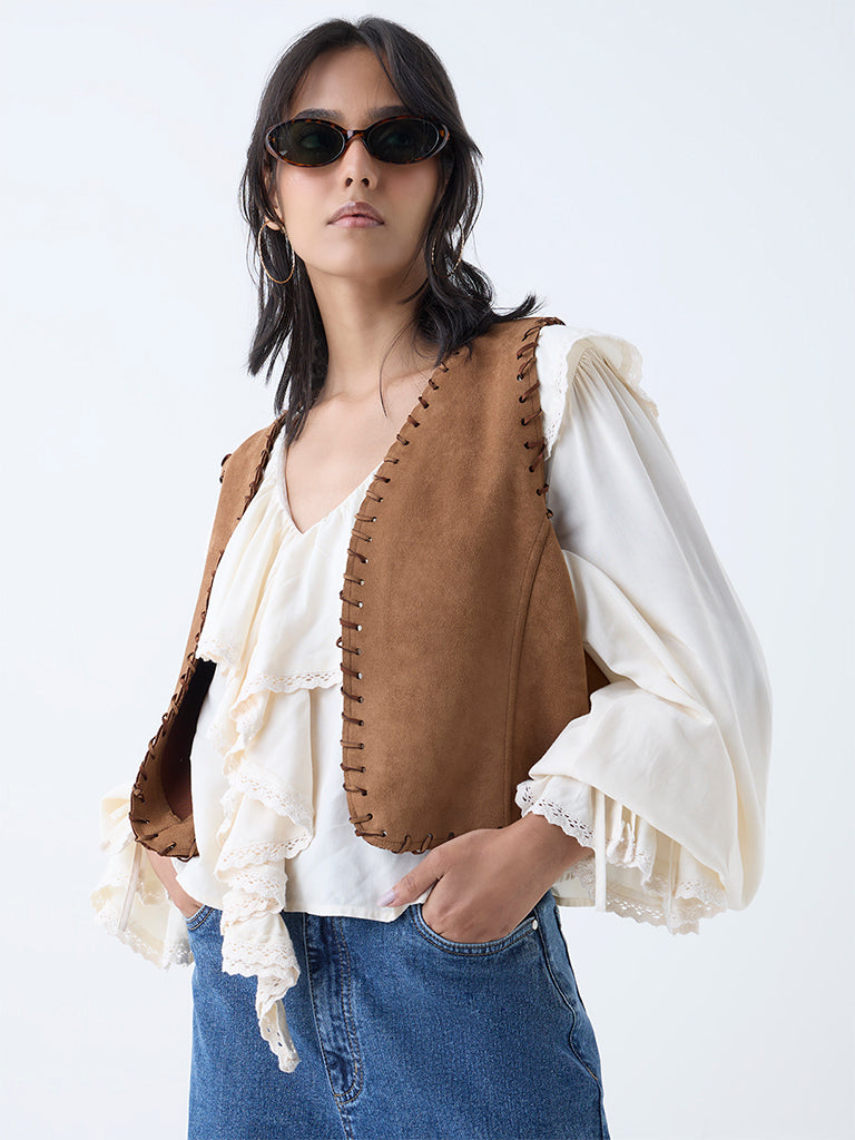 LOV Tan Suede Jacket
